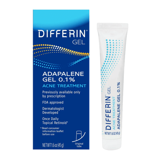 Differin Gel Adapalene Gel 0.1% Acne Treatment (45 g)