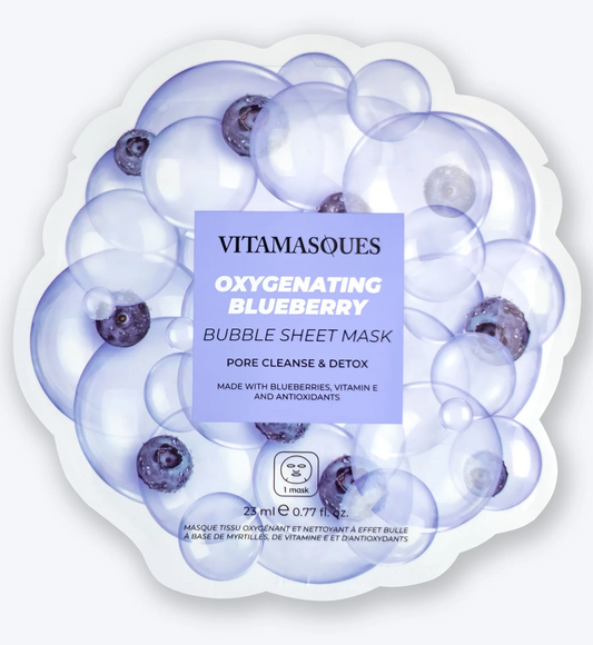 Vitamasques Oxygenating Blueberry Bubble Sheet Mask