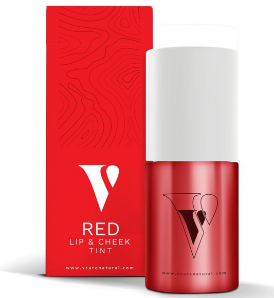 VCare Natural Lip Cheek Tint - Red