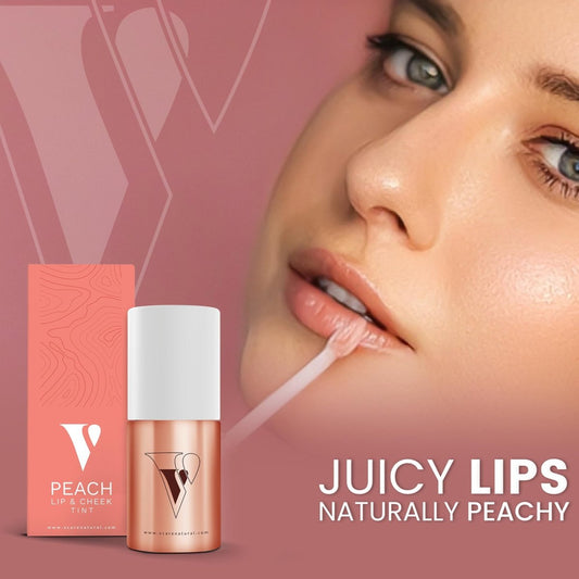 VCare Natural Lip Cheek Tint - Peach