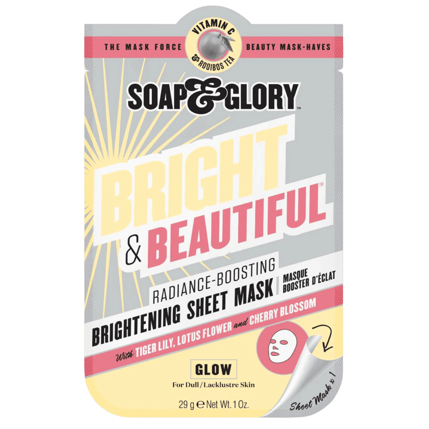 Soap & Glory Bright & Beautiful Sheet Mask (29 g)