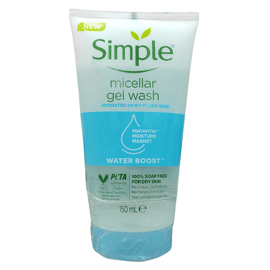 Simple Water Boost Micellar Facial Gel Wash (150ml)