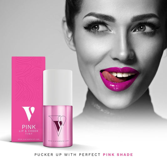 VCare Natural Lip Cheek Tint - Pink